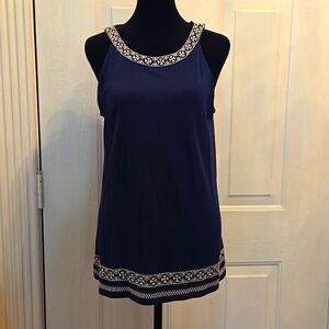 Navy Top: Adrianna Papell #50